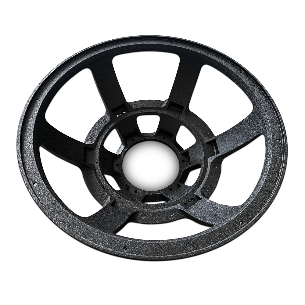 18″ Wide Mouth Ti Subwoofer Frame - Basket - Wrinkle Black