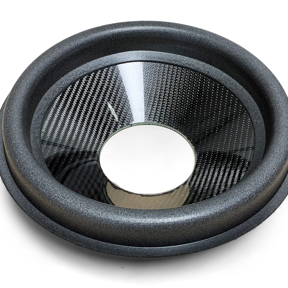 12″ Carbon Fiber Subwoofer Cone - Big Roll - 4″ Opening