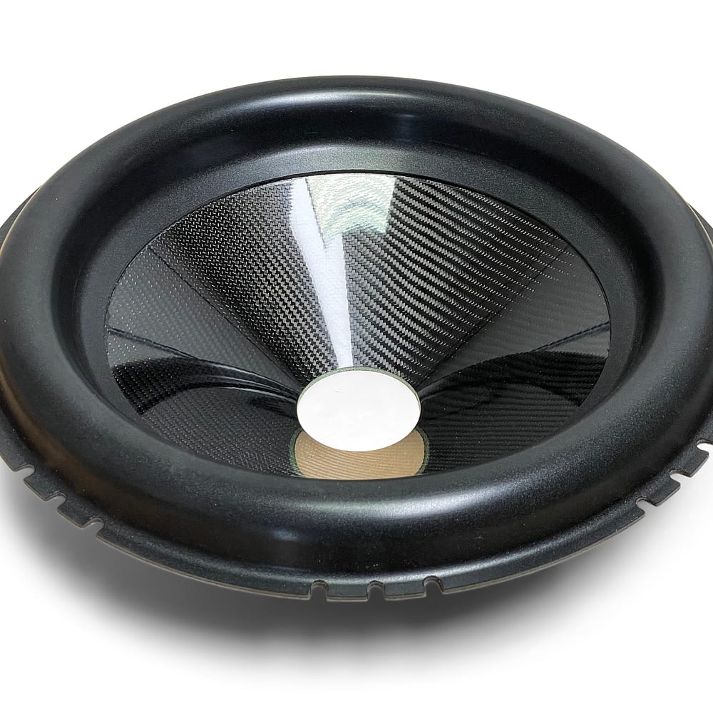 18″ Carbon Fiber Subwoofer Cone - Big Roll - 3″ Opening