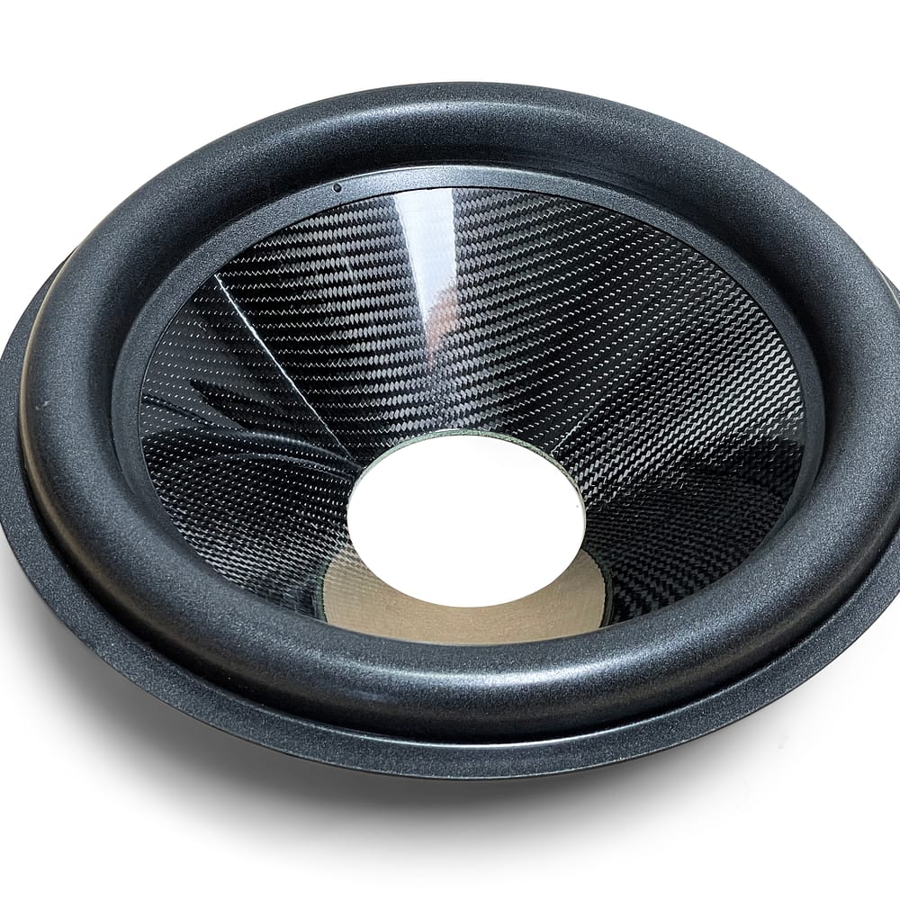 15″ Carbon Fiber Subwoofer Cone - Big Roll - 4″ Opening