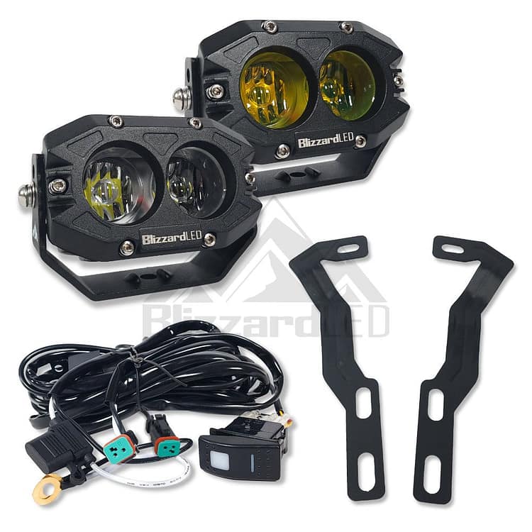 2016-2020 Toyota Tacoma PERF4030 A-Pillar Kit 2016-2020 Toyota Tacoma Hood Mount 4" 60w PERF4030 A-Pillar Light Kit