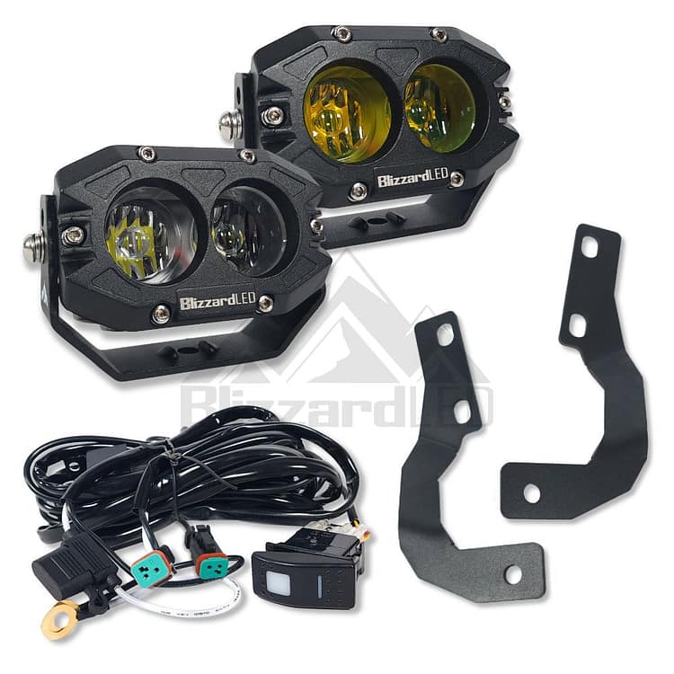 2010-2022 Toyota 4Runner PERF4030 A-Pillar Kit 2010-2022 Toyota 4Runner Hood Mount 4" 60w PERF4030 A-Pillar Light Kit